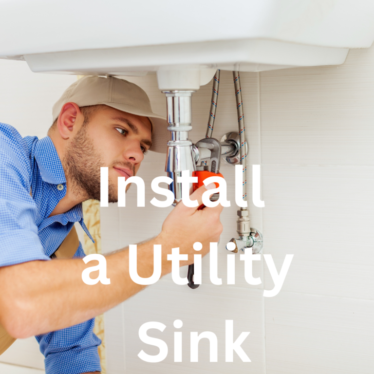How to Install a Utility Sink in Garage?